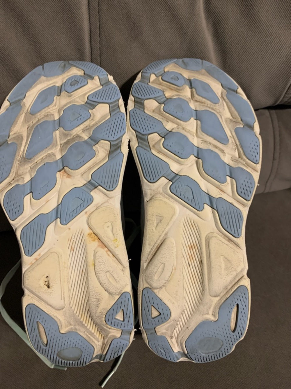 Hoka Clifton 9 Women's Running Sneakers in Mint and Lavender Accents - Picture 7 of 7